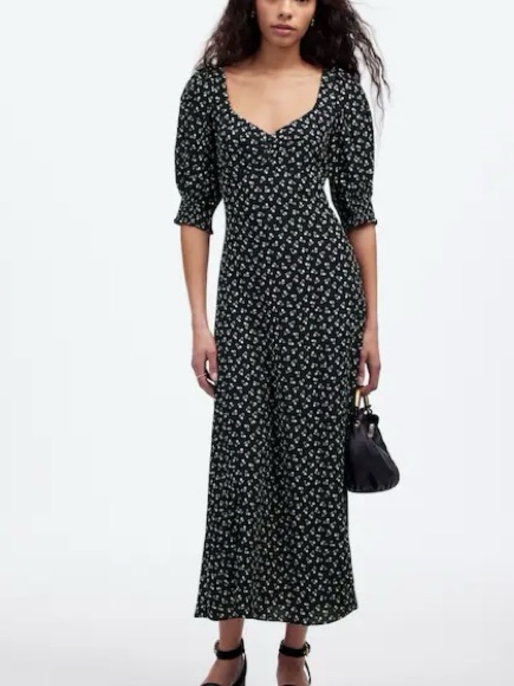 Madewell Dress Midi Floral Women’s Size 6
